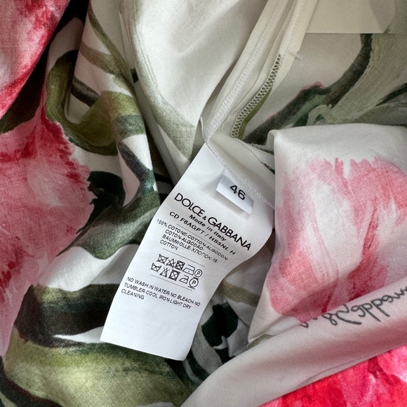 Dolce & Gabbana Carnation Print Poplin Romper - Picture 8 of 11